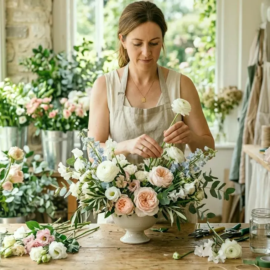 Wooden Shelf — florist in Hamburg