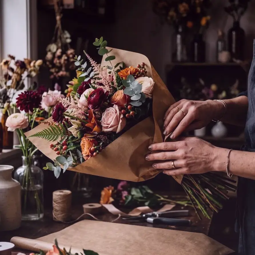 Wooden Shelf — florist in Hamburg